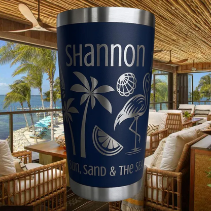 20oz Florida Vacation Themed Tumbler