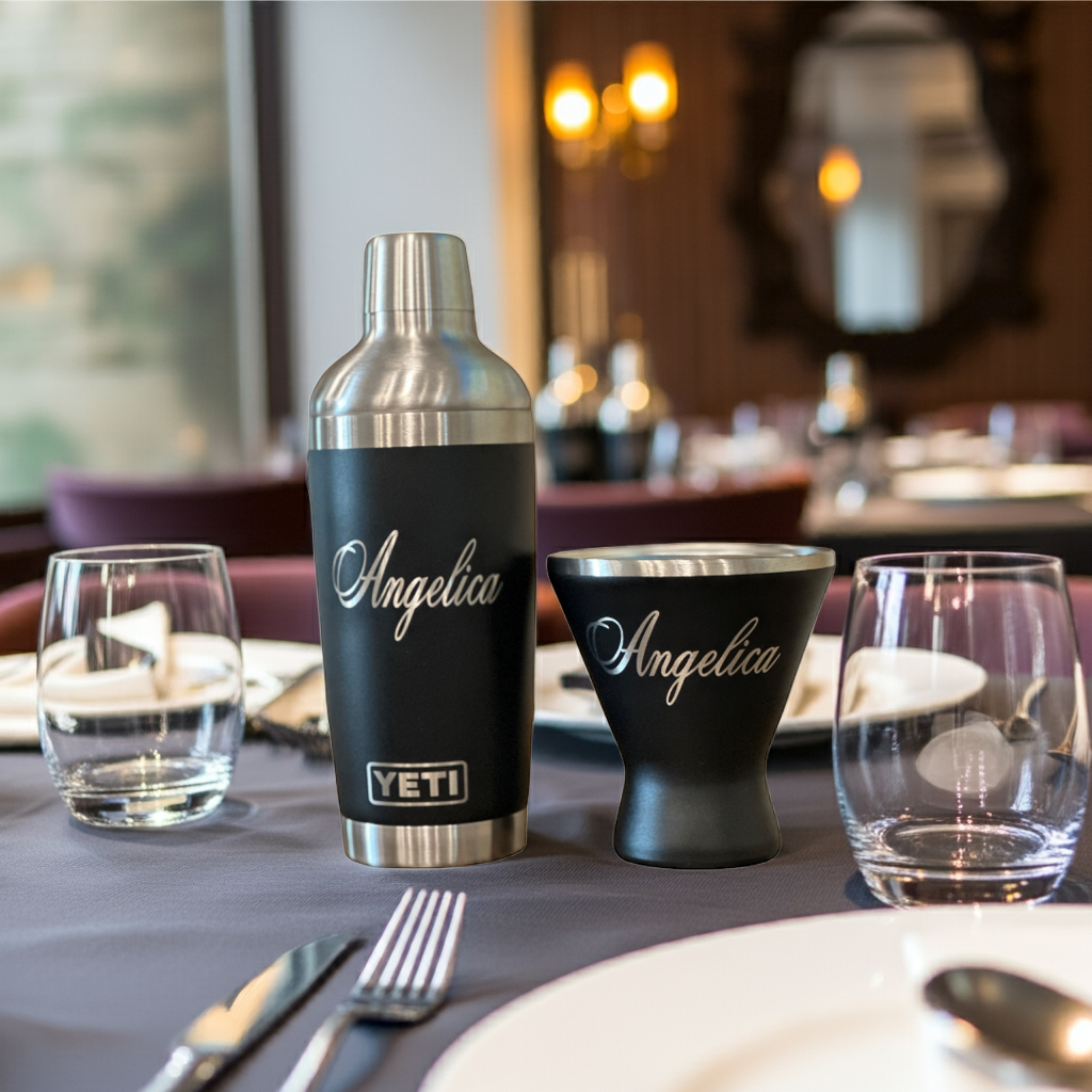 Premium 20oz Tumbler with Cocktail Shaker Lid Included